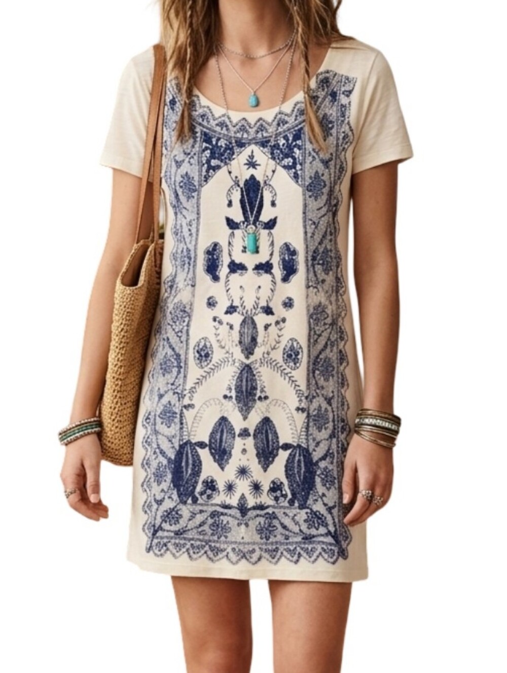 MARC BY MARC JACOBS Boho Printed T-Shirt Dress S